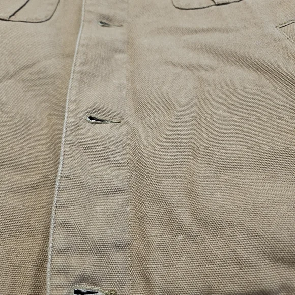 Vintage 90s Cabelas Sherpa Lined Vest Size XL Canvas Duck Canvas NUBUCK Trim WOW - Picture 9 of 14